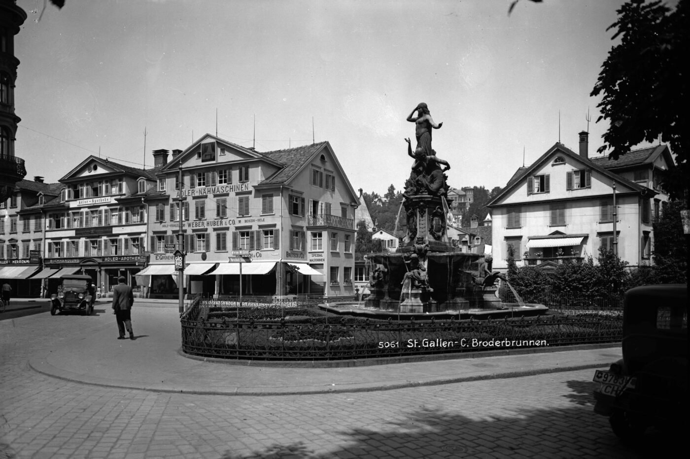 2019 und 1931: Broderbrunnen, Multertor, Webersbleiche